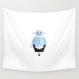 Rosie The Robotic Maid Minimal Sticker Wall Tapestry
