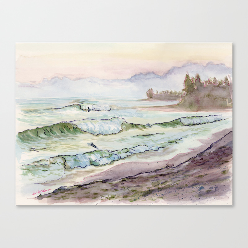 Sunset Beach Sunrise Canvas Print By Lexikaywhite Society6