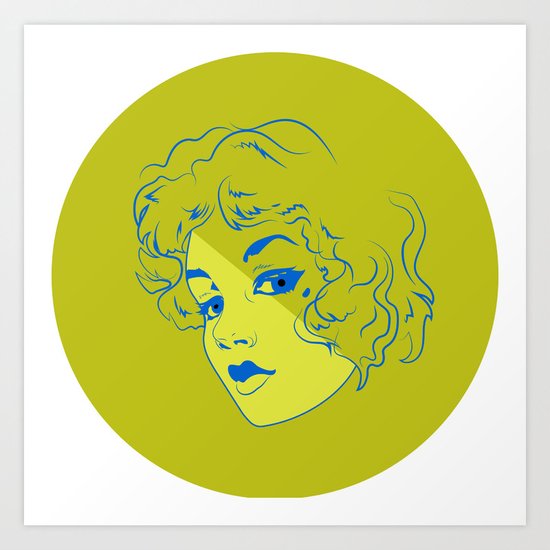 Lady In Yellow Art Print