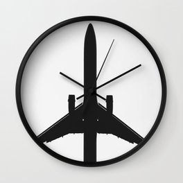Jetsetter Wall Clock | Photo, Black and White, Abstract, Pop Art 