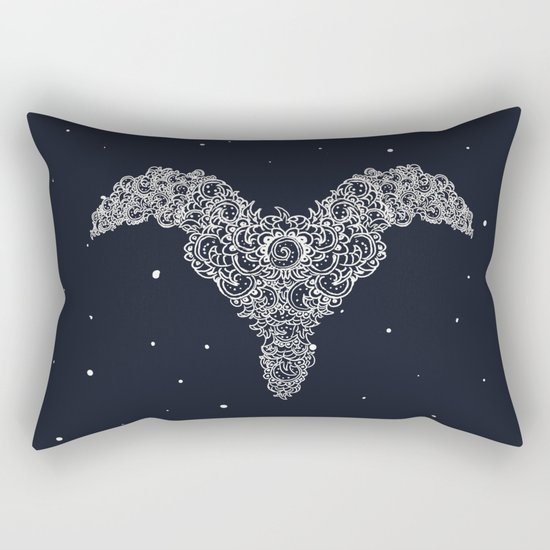 Aries Symbol Pattern Rectangular Pillow