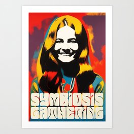 Transport your space to the free-spirited vibes of the Symbiosis Gathering Hippie Festival with this Art Print