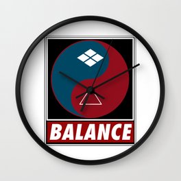 Samurai Balance Wall Clock