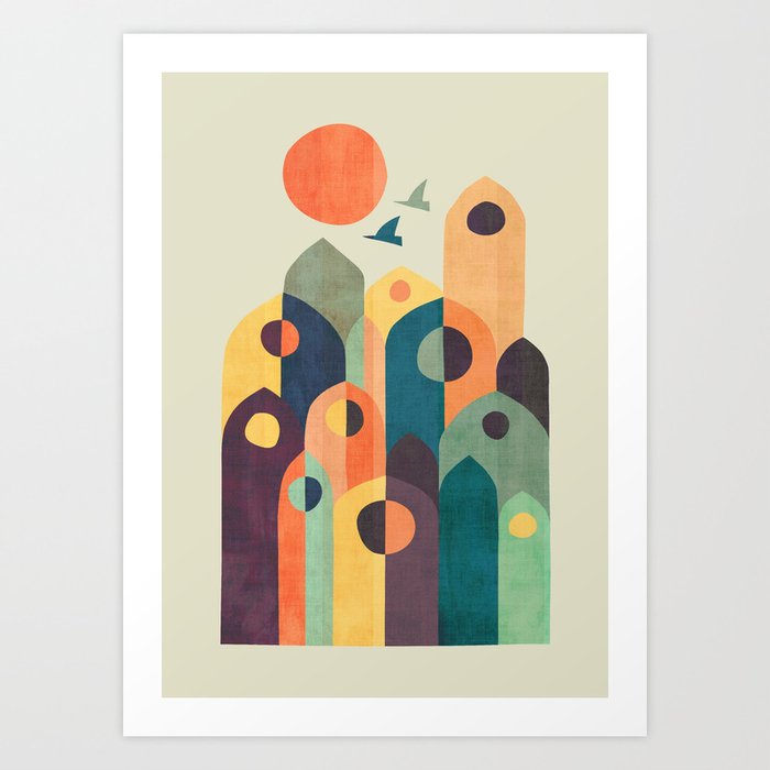 Ancient city Art Print