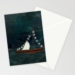 Ghost Boat Ride Stationery Card