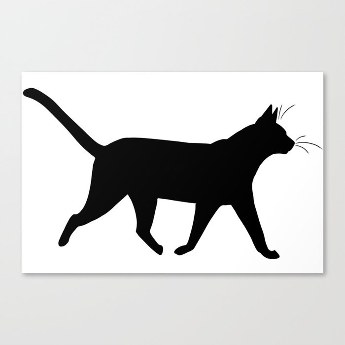 Cat Silhouette Canvas Print By Louiizeart Society6