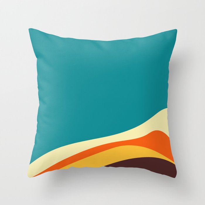 Flat abstract design backgrounds  Throw Pillow