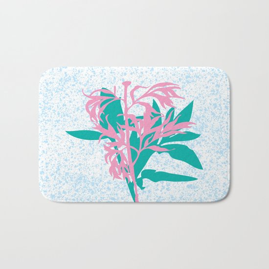 Leaves with branch Bath Mat