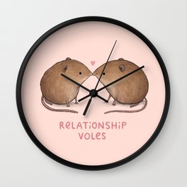 Relationship Voles Wall Clock
