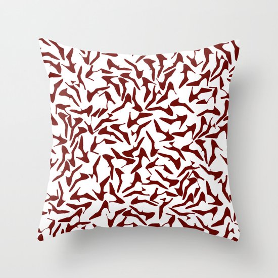 Red Shoes Throw Pillow