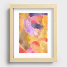 Abstract watercolor composition Recessed Framed Print