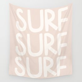 Boho Surf Surf Surf Print Wall Tapestry | Beachdecor, Beachhome, Surfprint, Nursery, Beige, Modernprint, Typography, Bohodecor, Livingroomprint, Curated 