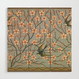 Almond Blossom and Swallow by Walter Crane Wood Wall Art