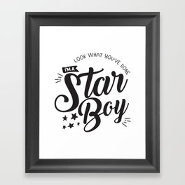 I am a Starboy Framed Art Print
