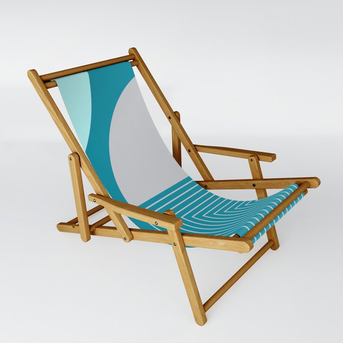 Teal Tides Sling Chair