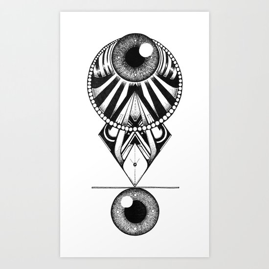 The Balence Eyes Art Print