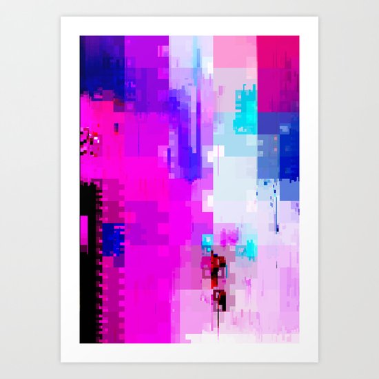 GLITCH ART 8 Art Print