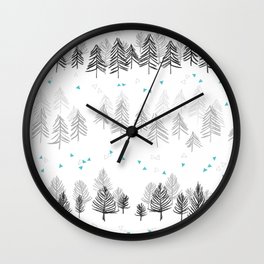 Winter Wilderness Wall Clock