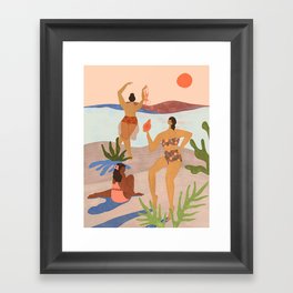 Day at the Beach Framed Art Print