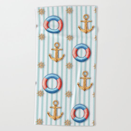 sea day Beach Towel