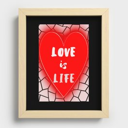 HeartThoughts Recessed Framed Print