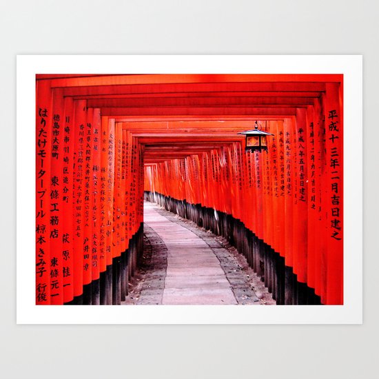 Through the Gates (Kyoto, Japan) Art Print