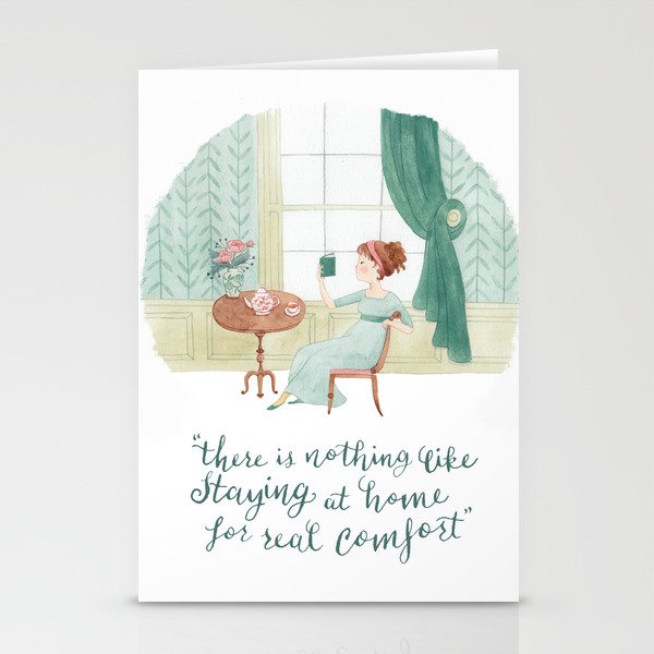 At Home With Jane Austen Stationery Cards