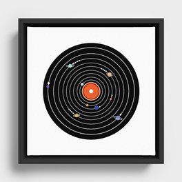 Play Me The Solar System Framed Canvas