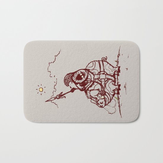 Nature Warriors: Battle Hedgehog Bath Mat