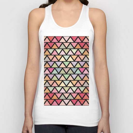 Lovely geometric Pattern V Unisex Tank Top
