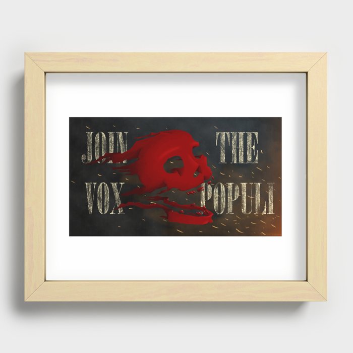 Join the Vox Populi! Recessed Framed Print