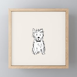 Milo the dog Framed Mini Art Print