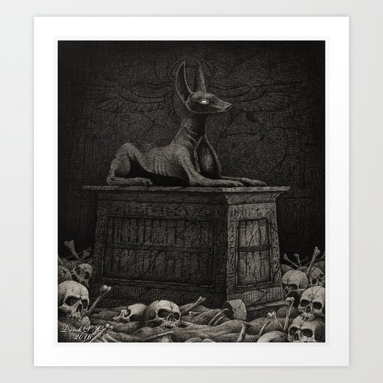 Anubis Shrine Art Print