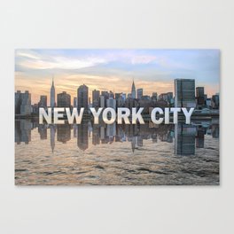 New York City Skyline (painted) Canvas Print