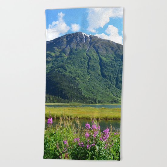 July at Tern Lake Beach Towel