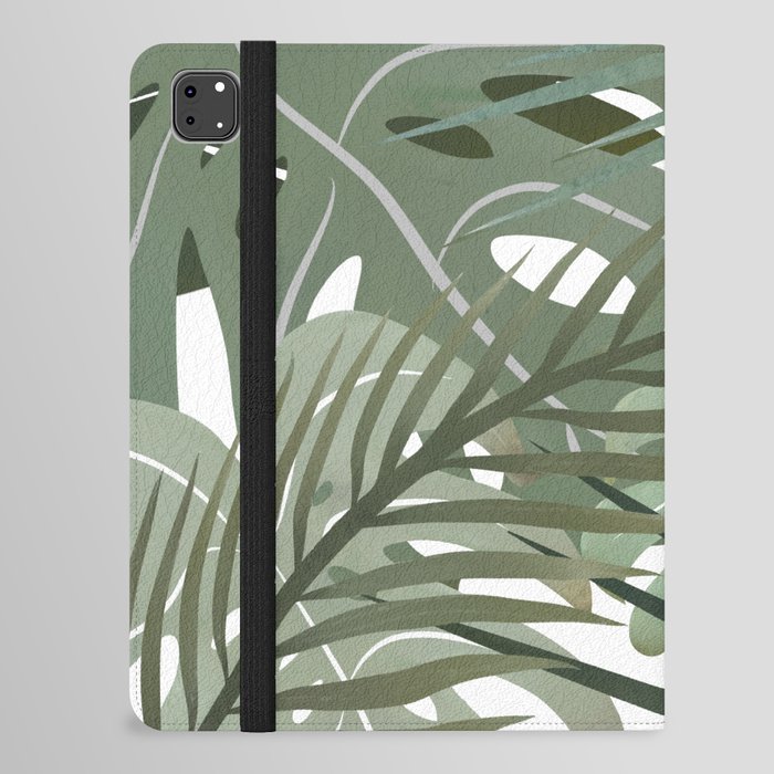 Green Tropical Mix iPad Folio Case