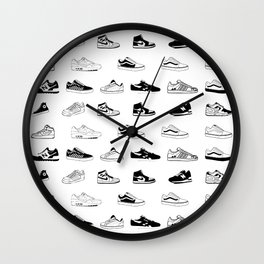Sneakers White Wall Clock
