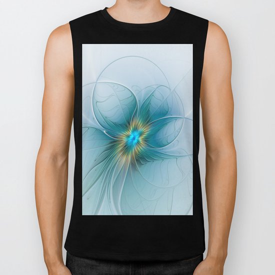 The little Beauty, Abstract Fractal Art Biker Tank