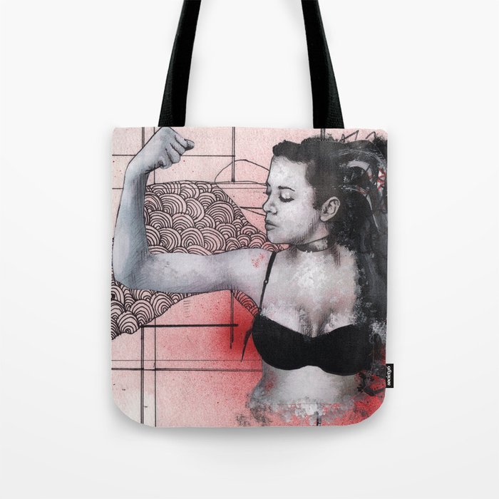 Strength in Red Tote Bag