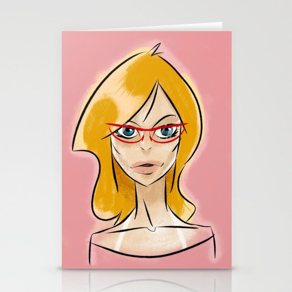 Red Glass Stationery Cards