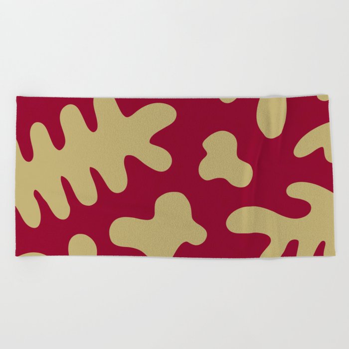 Abstract minimal shape pattern 8 Beach Towel