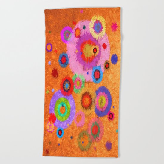 Abstract #427 Splirkles #4 Beach Towel