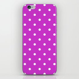 Steel Pink - polka 6 iPhone Skin
