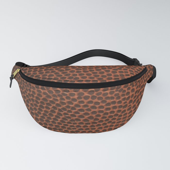 Football / Basketball Leather Texture Skin Fanny Pack by Pi Photography  Landscape Nature Coastal