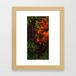 The Joy of Autumn Leaves Framed Art Print