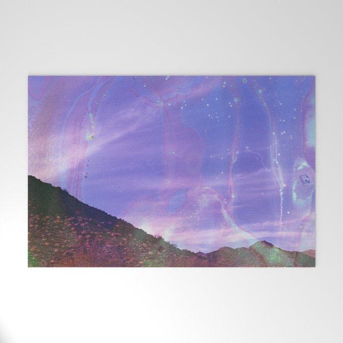 Mountain Landscape in Magical Film Soup Welcome Mat