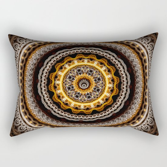 Mandala with tribal patterns Rectangular Pillow