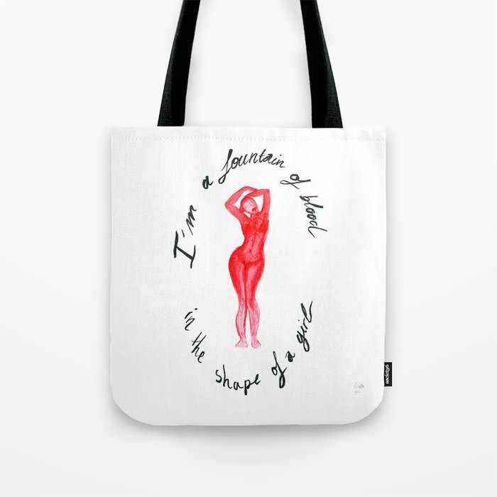fountain of blood. Tote Bag