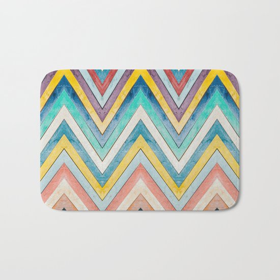 colorful mountains Bath Mat