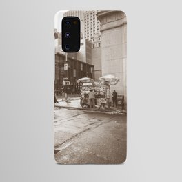 New York City | Sepia Street Photography Android Case